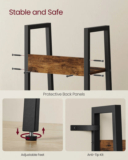 Shelf | Industrial Wood Ladder Bookcase