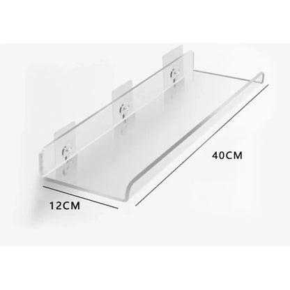 Wall Shelf | Minimalist Clear Acrylic Ledge