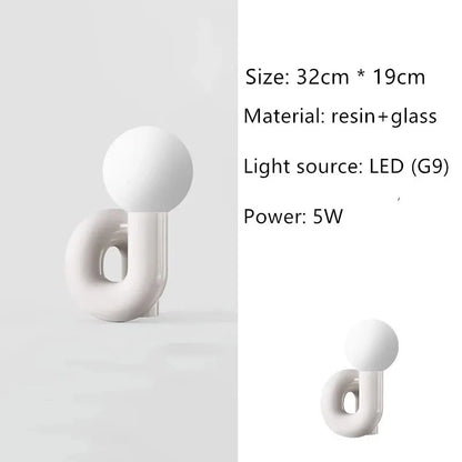Table Lamp | Curved Tube Sculpture Design