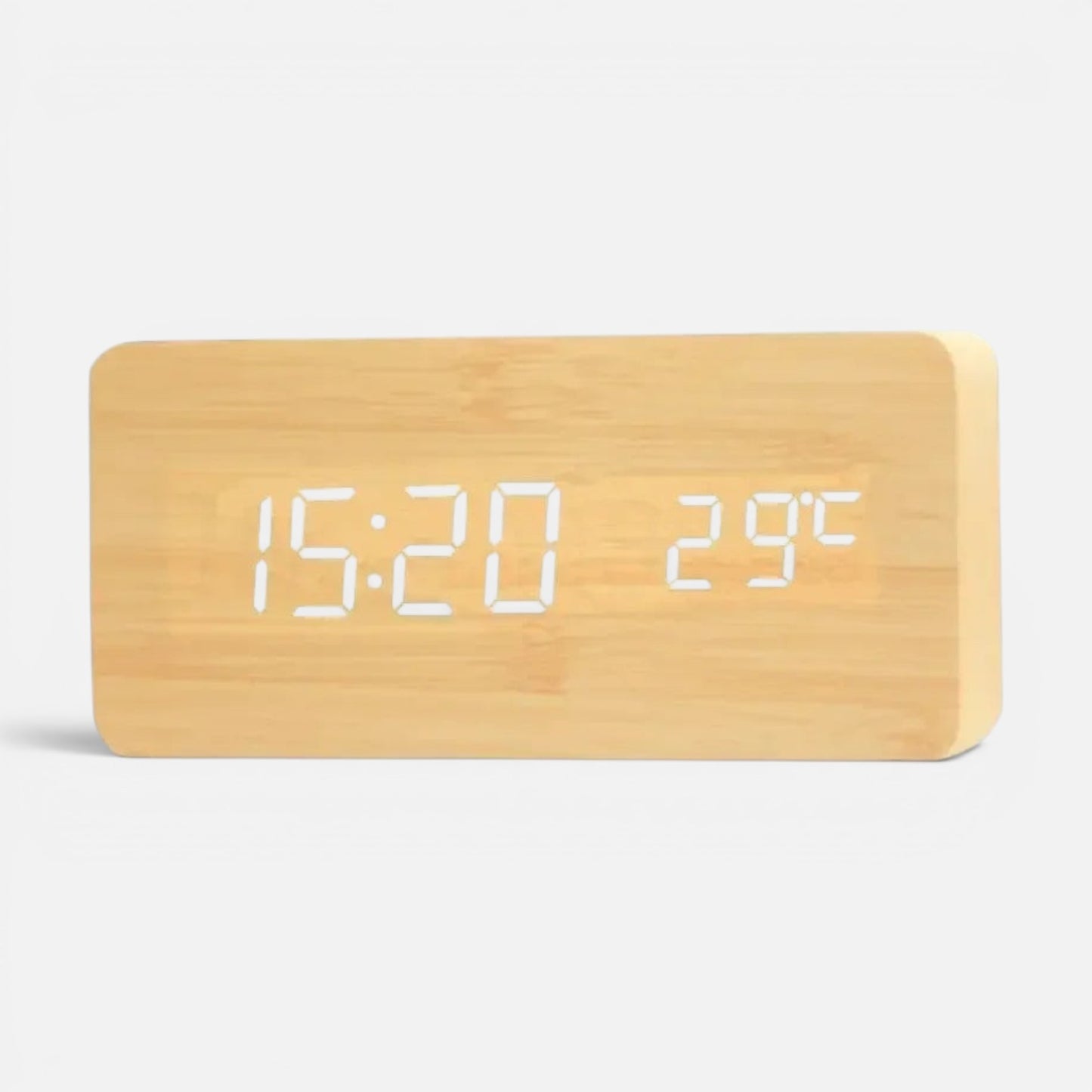 Alarm Clock | Wooden LED Digital Design