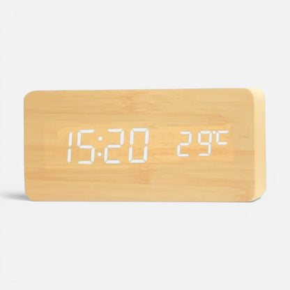 Alarm Clock | Wooden LED Digital Design