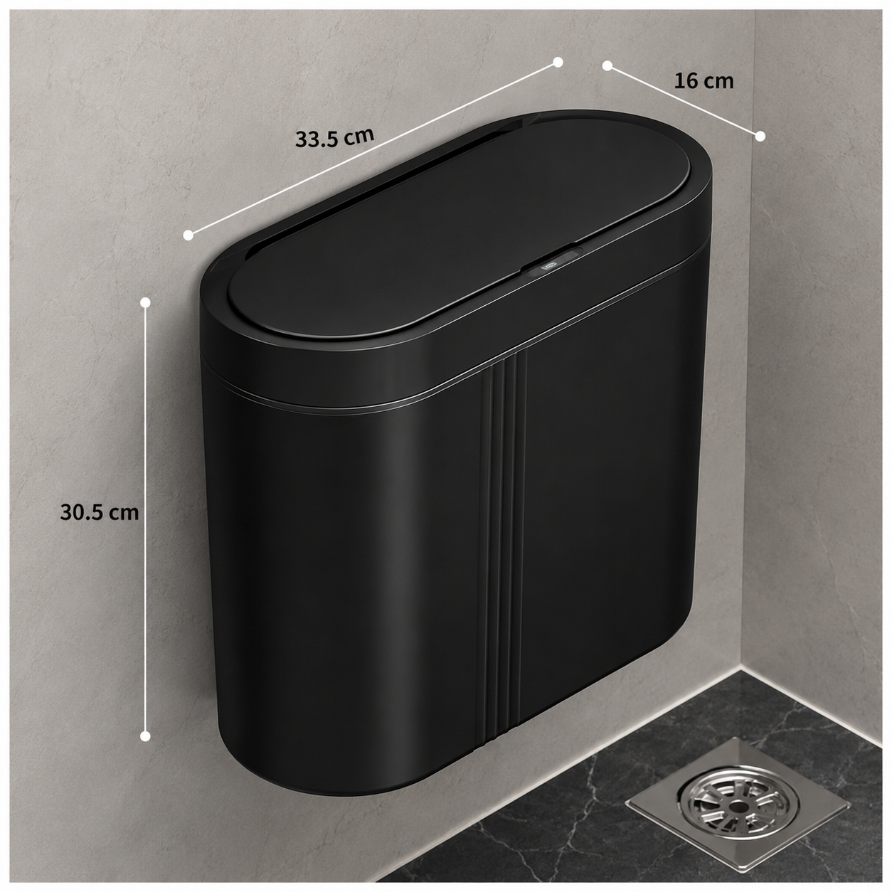 Trash Can | Wall Mounted Sensor Bin