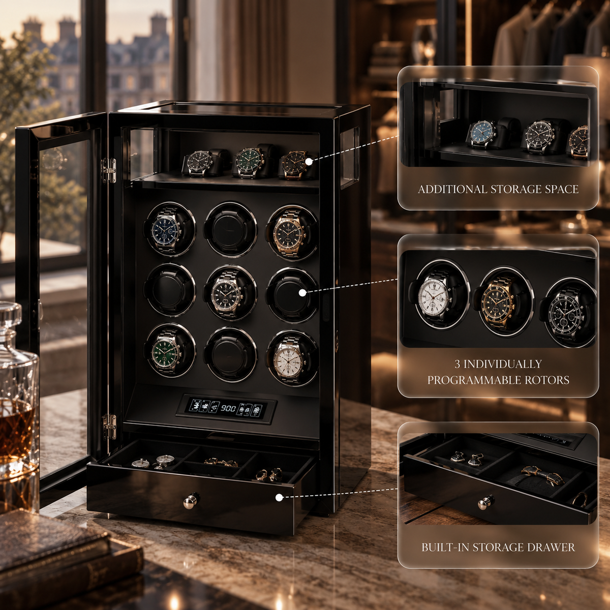 Watch Winder | Wellington - 9 Slot