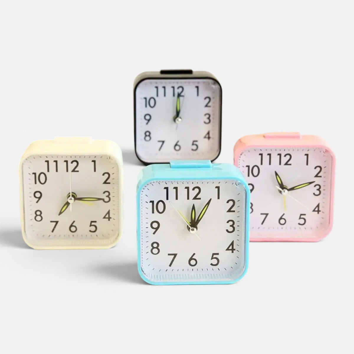 Clairly Alarm Clock | Colourful Square Bedside Design