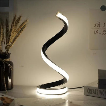 Clairly Bedside Lamp | Modern Spiral Design