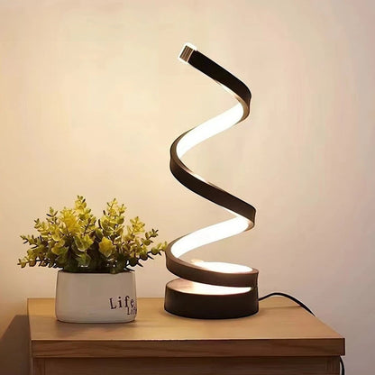 Clairly Bedside Lamp | Modern Spiral Design