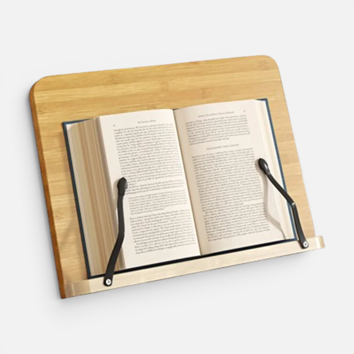 Clairly Book Stand | Bamboo Foldable Desk Design