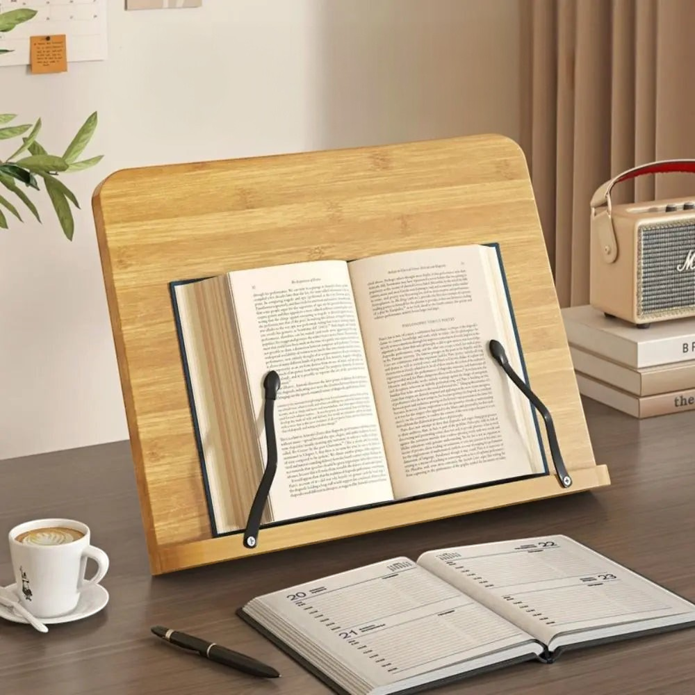 Clairly Book Stand | Bamboo Foldable Desk Design