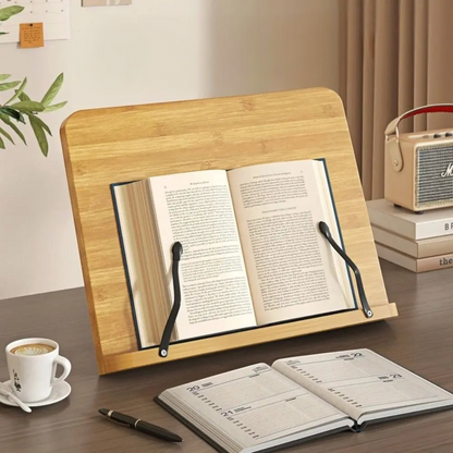 Clairly Book Stand | Bamboo Foldable Desk Design