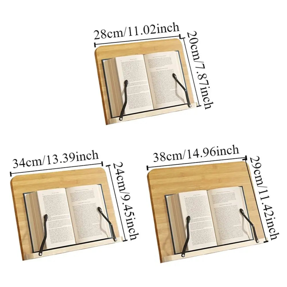 Clairly Book Stand | Bamboo Foldable Desk Design