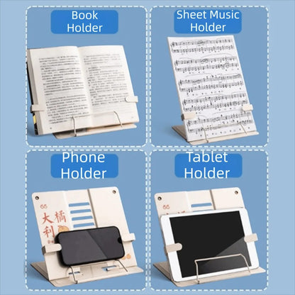 Clairly Book Stand | Foldable Metal Desk Stand