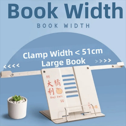 Clairly Book Stand | Foldable Metal Desk Stand