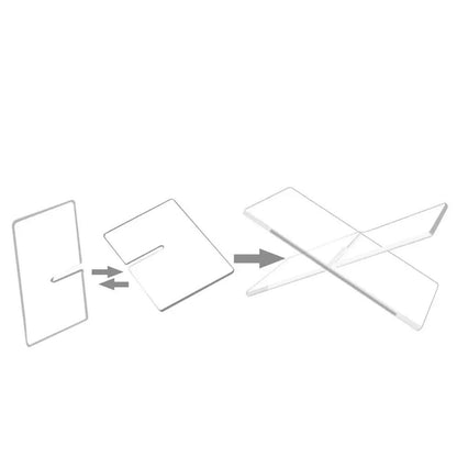Clairly Book Stand | Minimalist X-Shape Design
