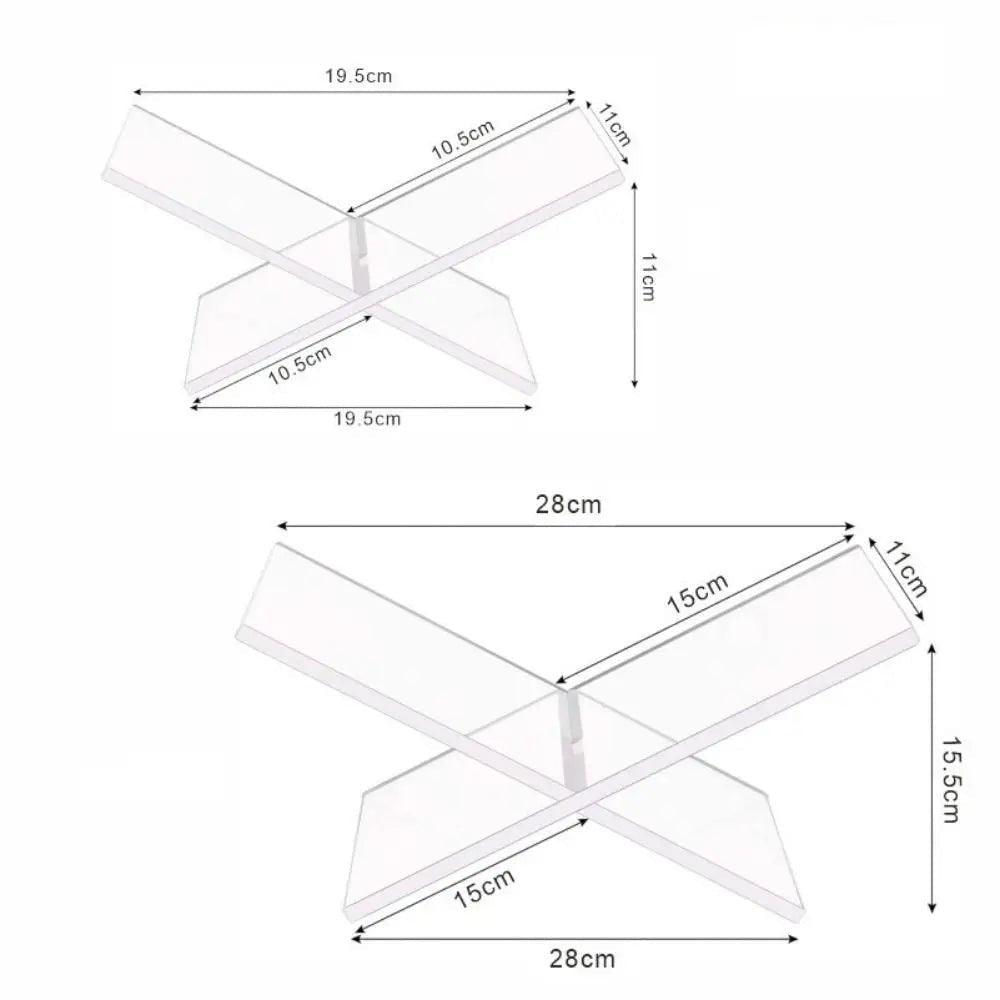 Clairly Book Stand | Minimalist X-Shape Design