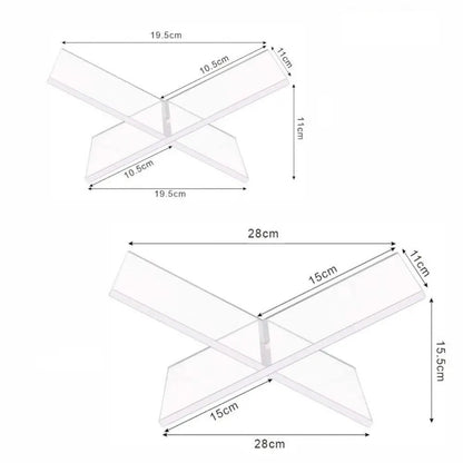 Clairly Book Stand | Minimalist X-Shape Design