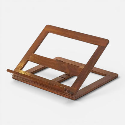 Clairly Book Stand | Solid Wood Tilted Design