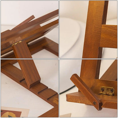 Clairly Book Stand | Solid Wood Tilted Design