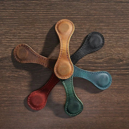 Clairly Bookmark | Leather Magnetic Corner Design