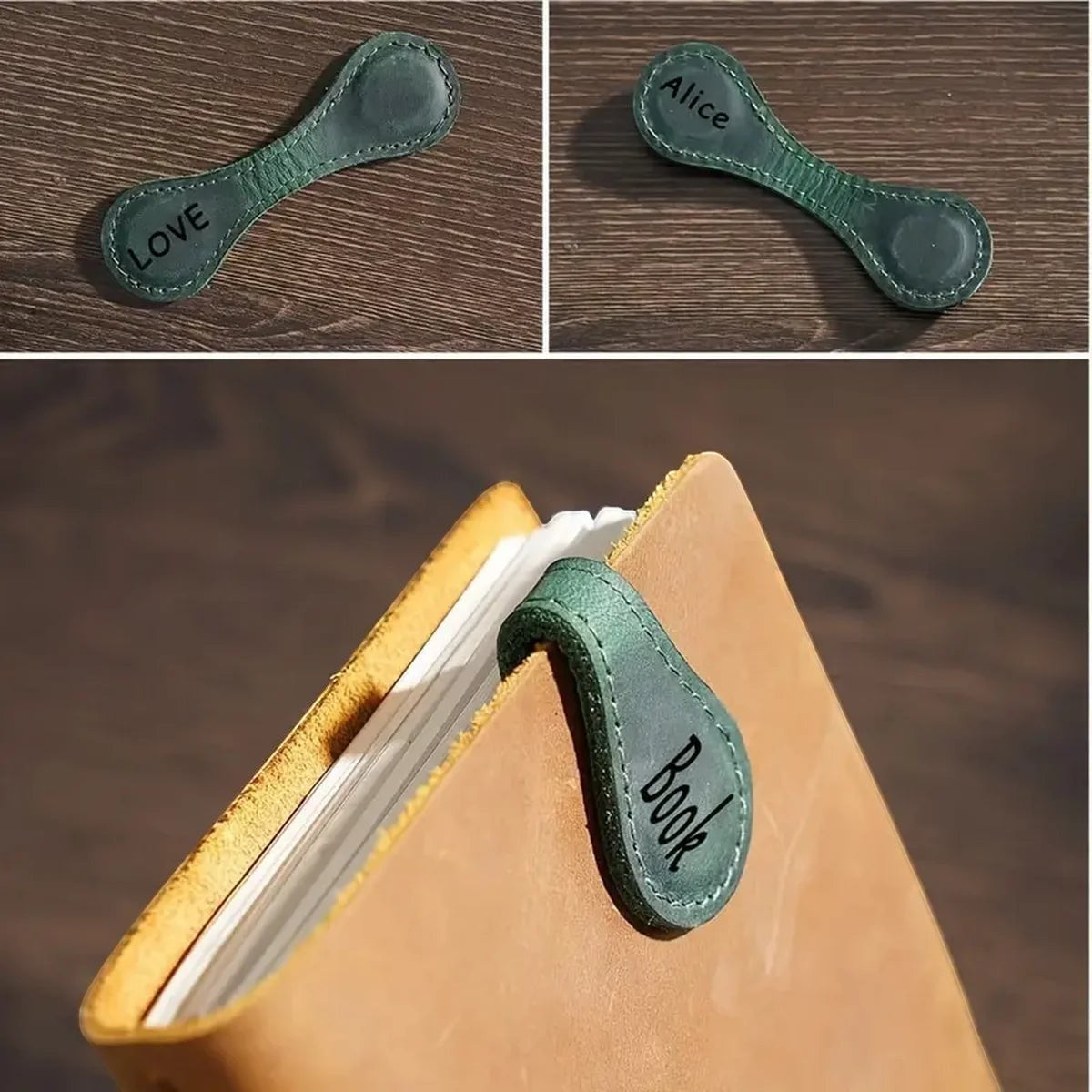 Clairly Bookmark | Leather Magnetic Corner Design