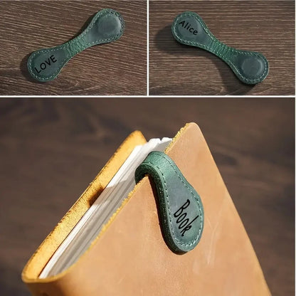 Clairly Bookmark | Leather Magnetic Corner Design