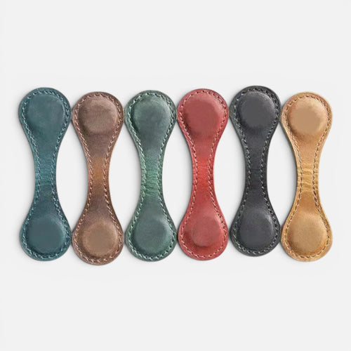 Clairly Bookmark | Leather Magnetic Corner Design