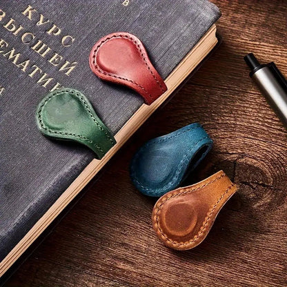 Clairly Bookmark | Leather Magnetic Corner Design