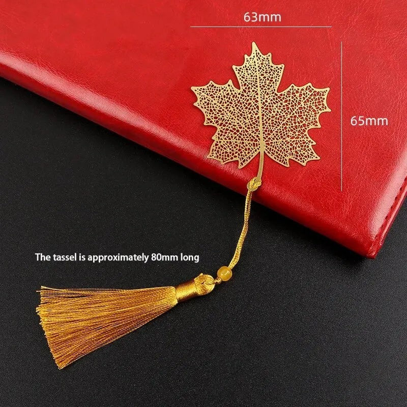 Clairly Bookmark | Vintage Metal Leaf Design