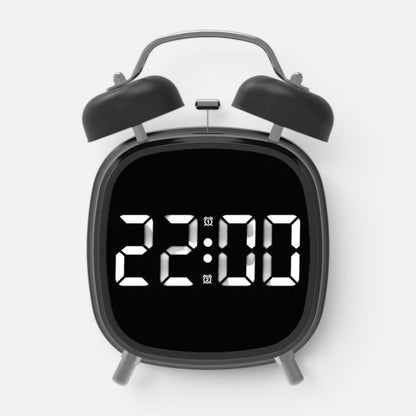 Clairly Clock | Retro Double Bell LED Design