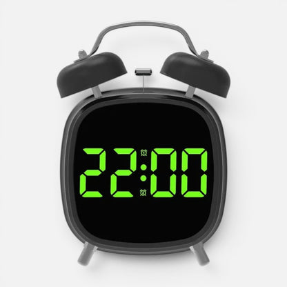 Clairly Clock | Retro Double Bell LED Design