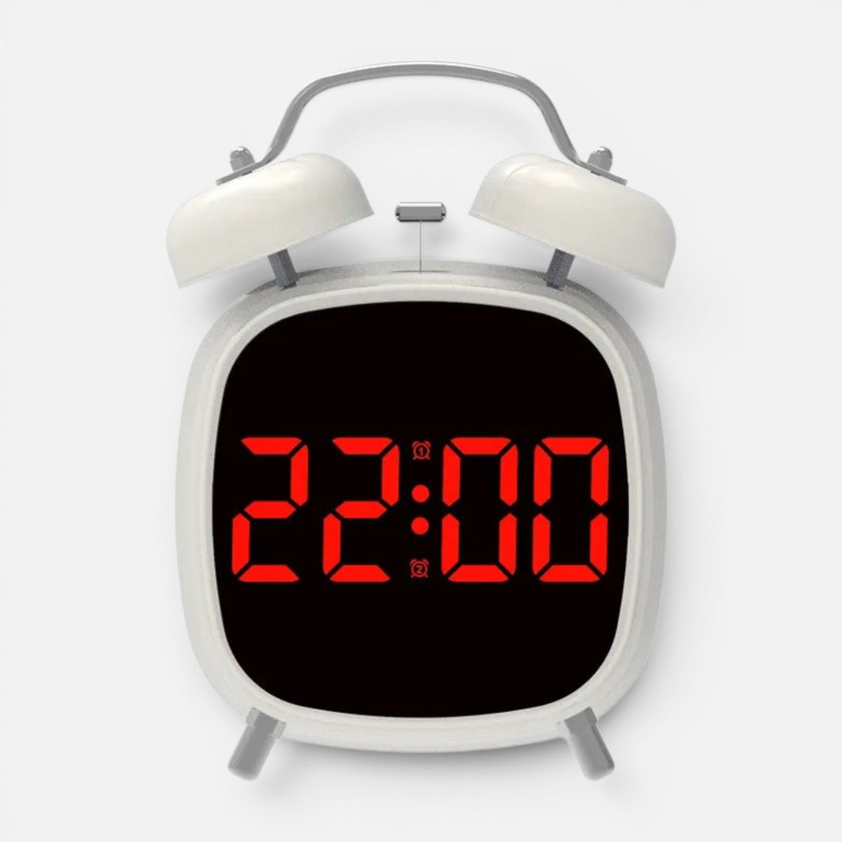 Clairly Clock | Retro Double Bell LED Design