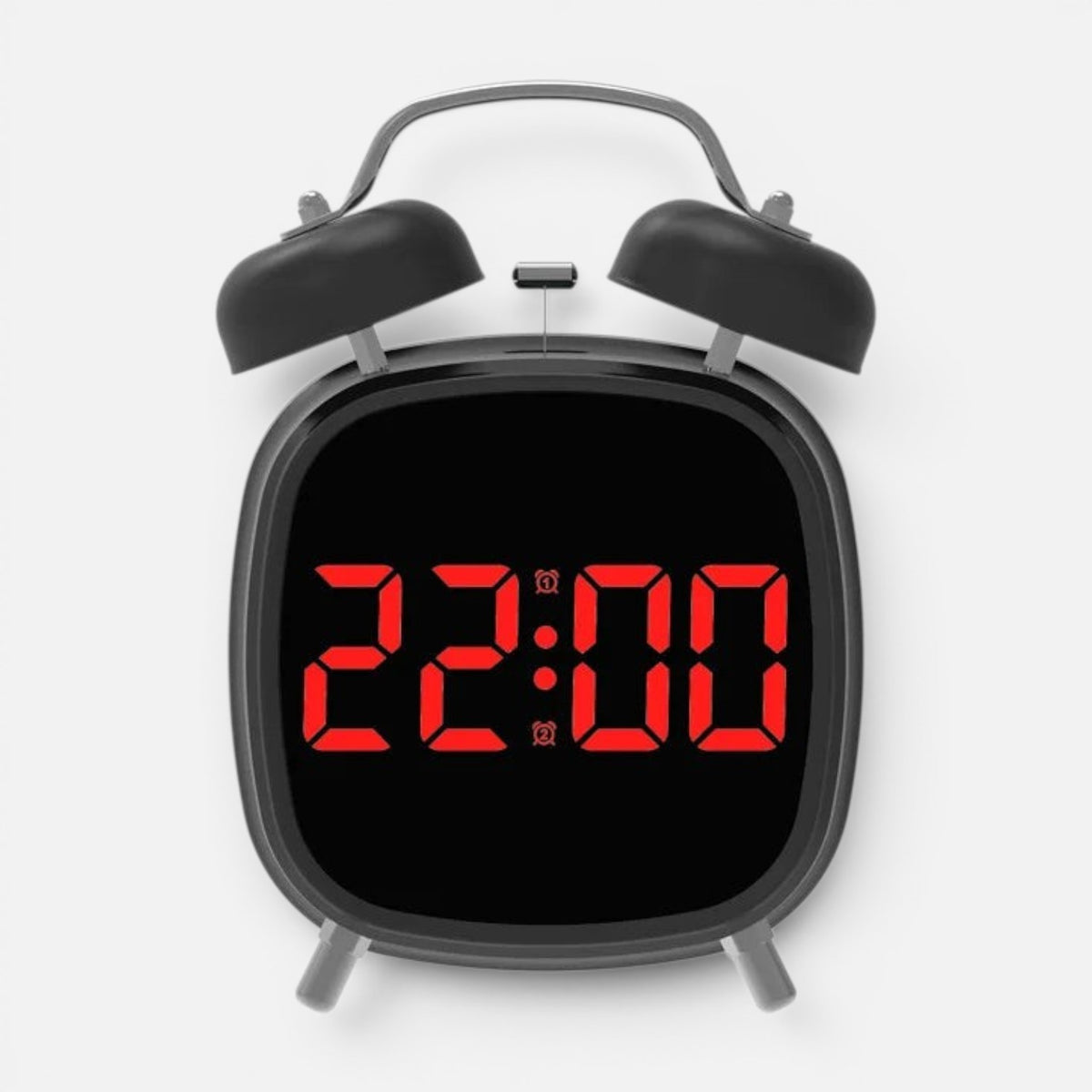 Clairly Clock | Retro Double Bell LED Design
