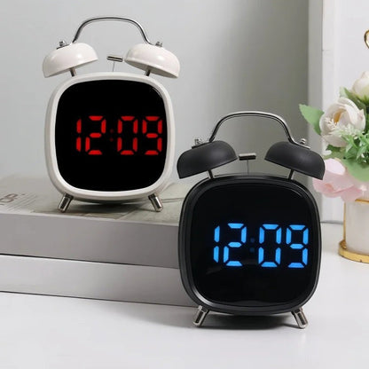Clairly Clock | Retro Double Bell LED Design