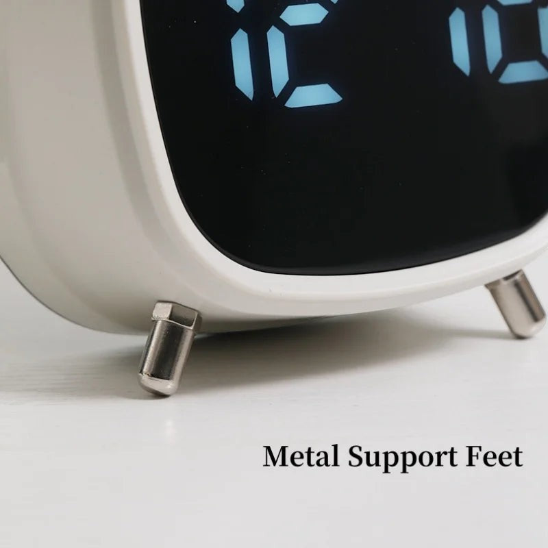Clairly Clock | Retro Double Bell LED Design