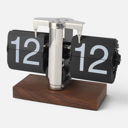 Clairly Clock | Vintage Flip Number Design