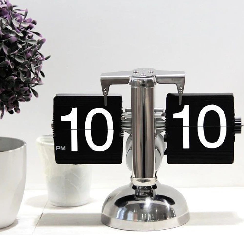 Clairly Clock | Vintage Flip Number Design
