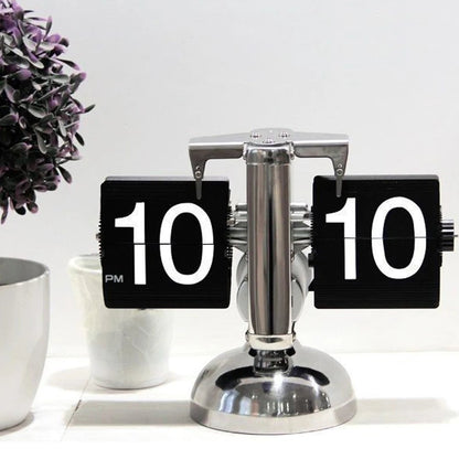 Clairly Clock | Vintage Flip Number Design