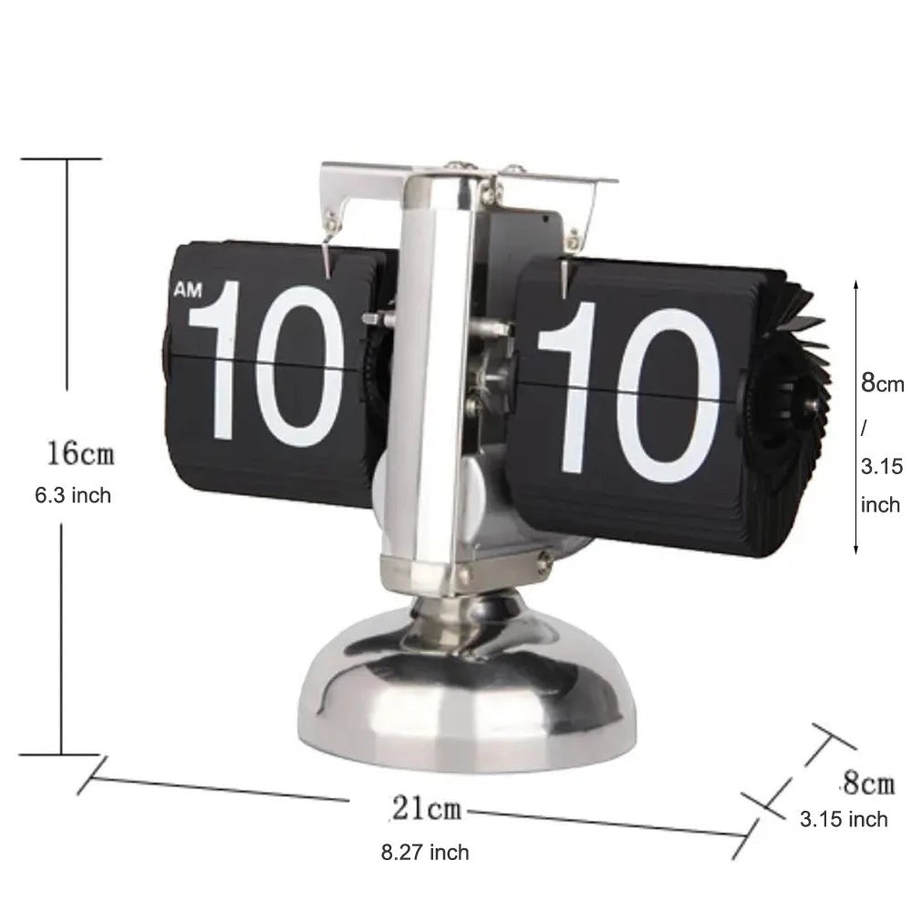 Clairly Clock | Vintage Flip Number Design