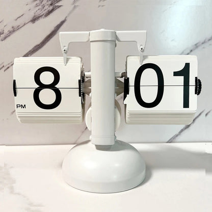 Clairly Clock | Vintage Flip Number Design