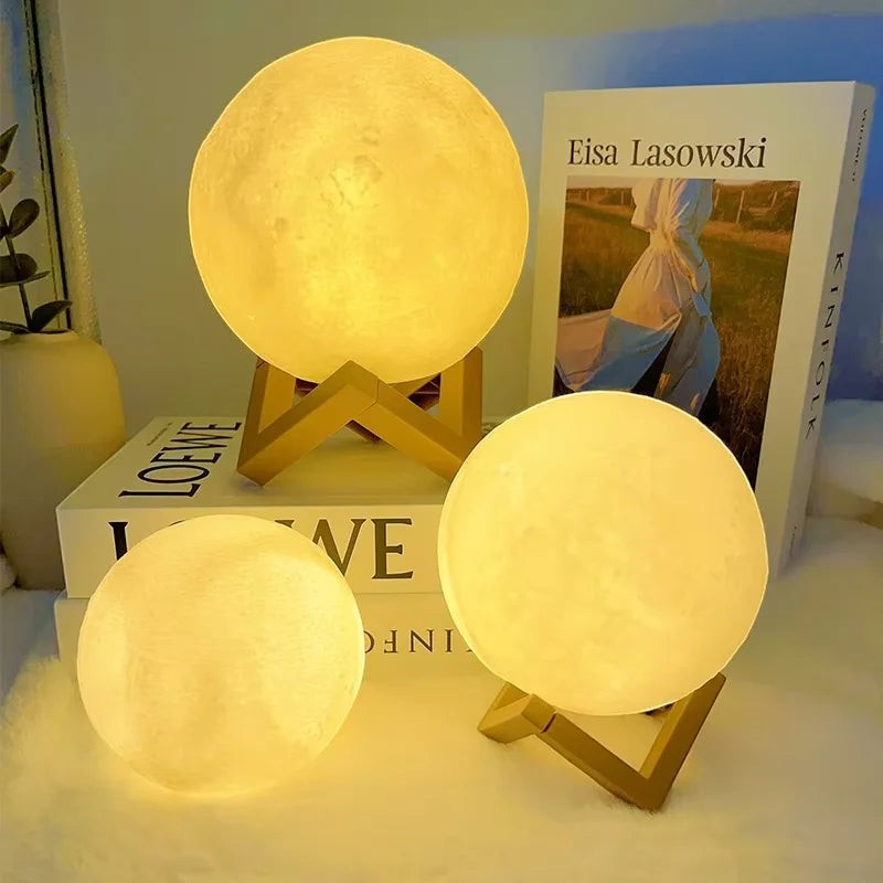 Clairly Desk Lamp | LED Moon Sphere Light