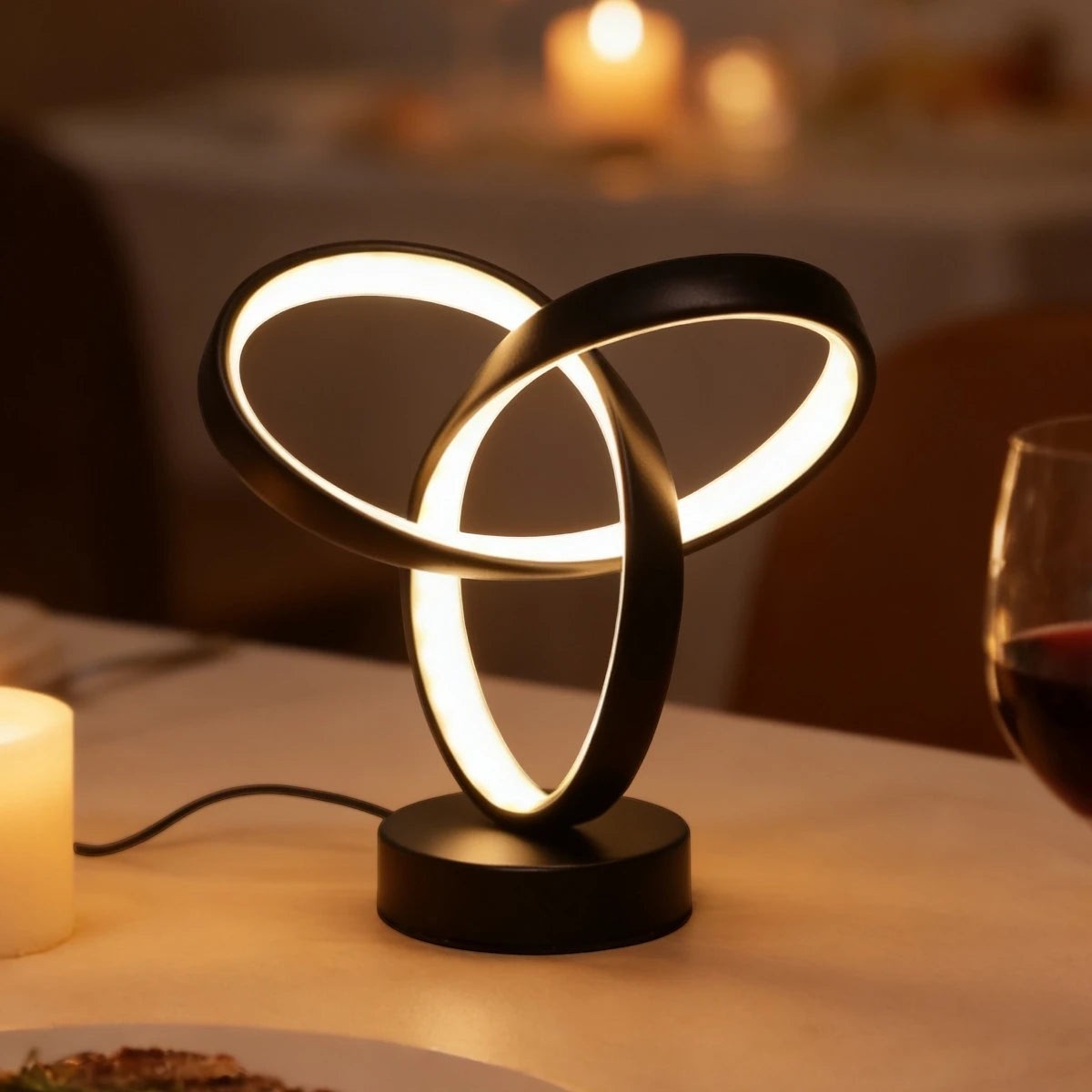 Clairly Desk Lamp | Spiral LED Ring Design
