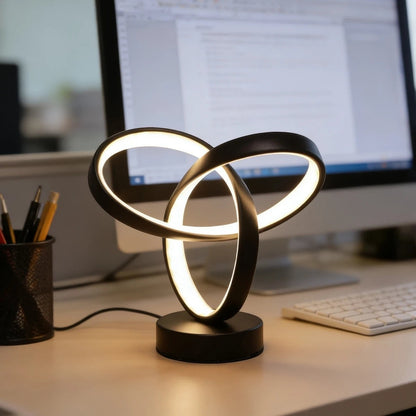 Clairly Desk Lamp | Spiral LED Ring Design