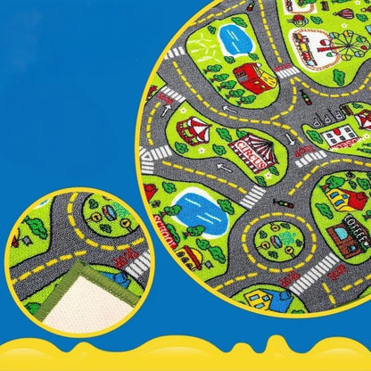 Clairly Mat | City Road Map Play Rug