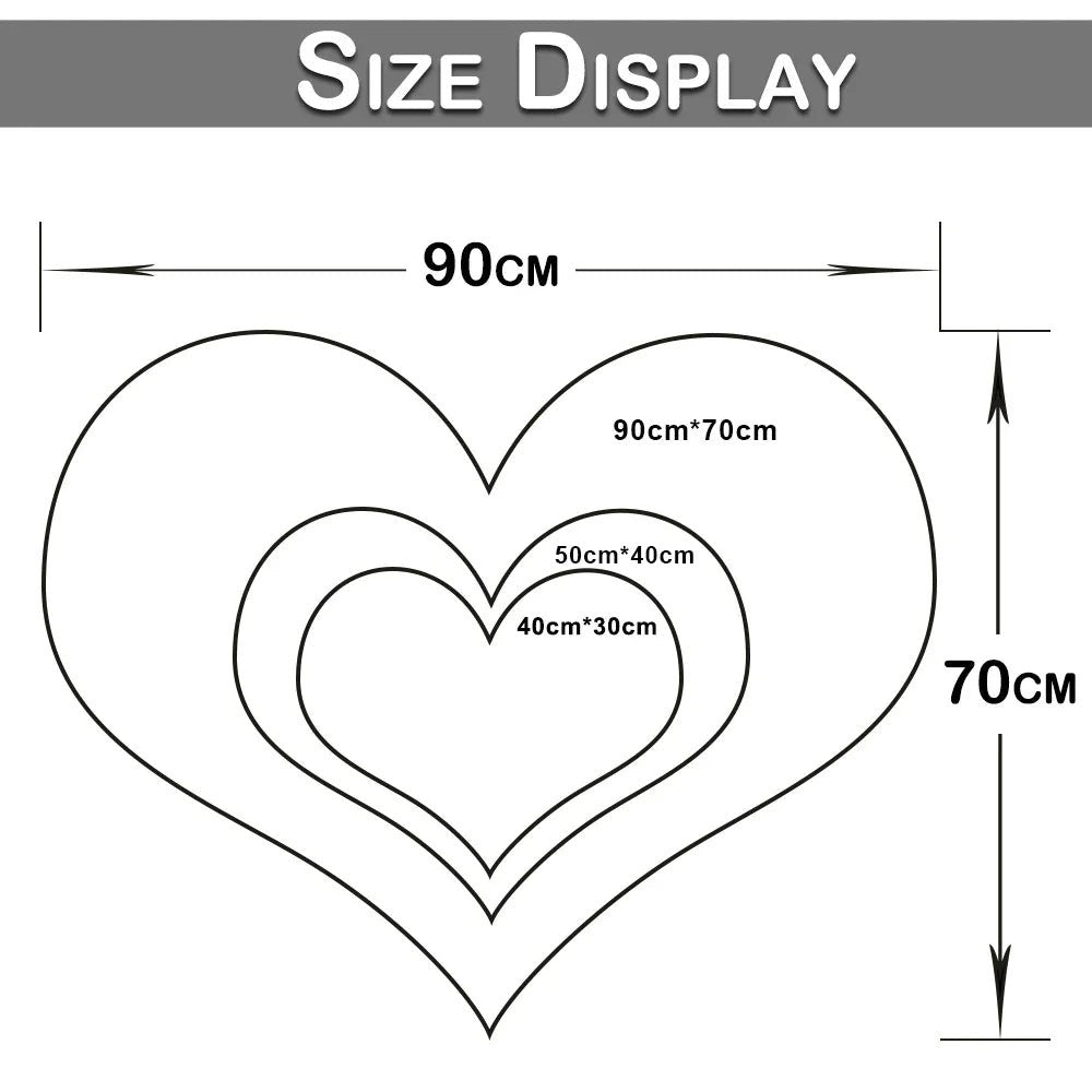 Clairly Mat | Fluffy Heart Design Rug