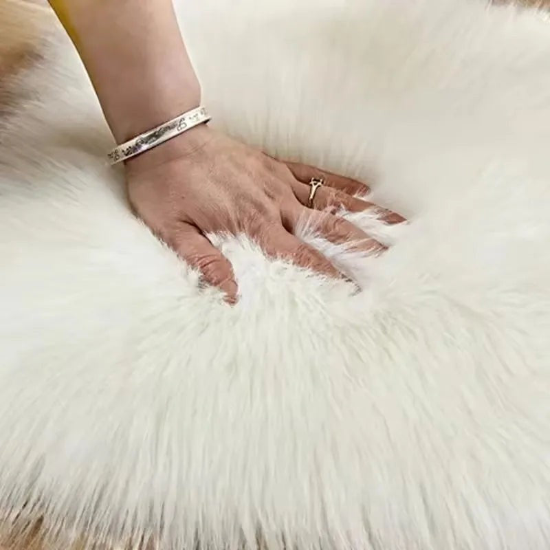 Clairly Mat | Fluffy Heart Design Rug