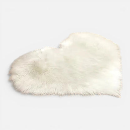 Clairly Mat | Fluffy Heart Design Rug