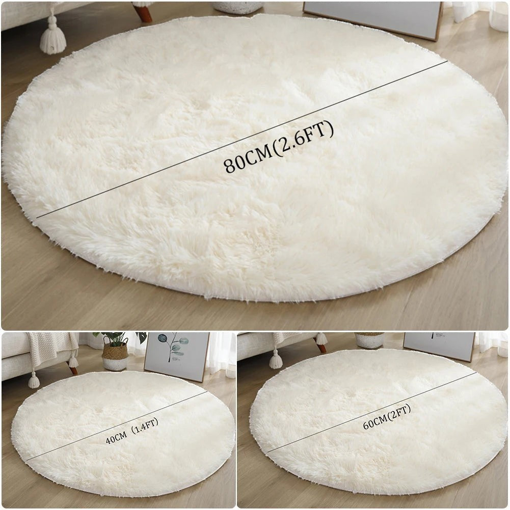 Clairly Mat | Soft Round Bedroom Rug