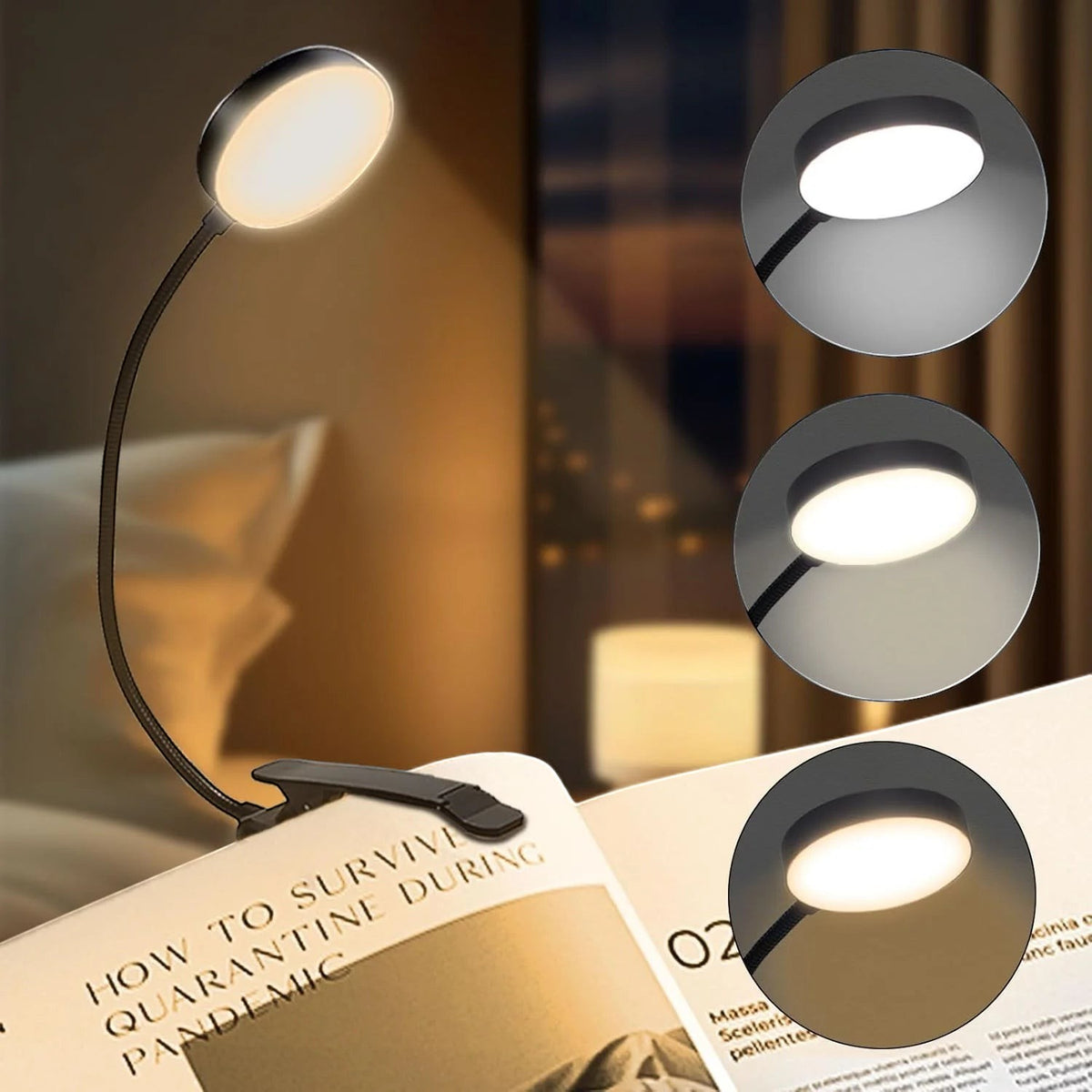 Clairly Reading Lamp | Clip On Flexible Design