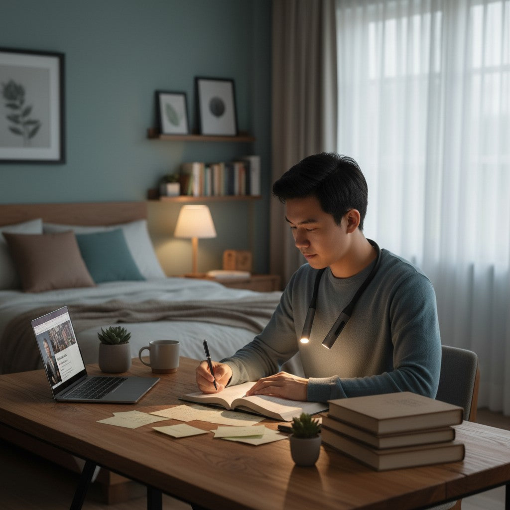 Clairly Reading Lamp | Flexible Neckband Design