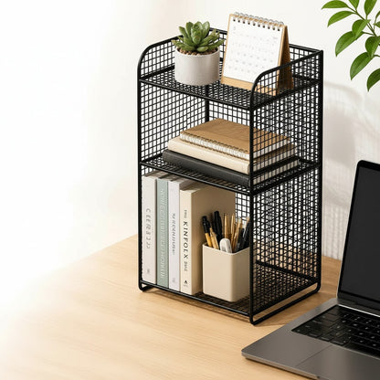 Clairly Shelf | Wire Mesh Desktop Rack