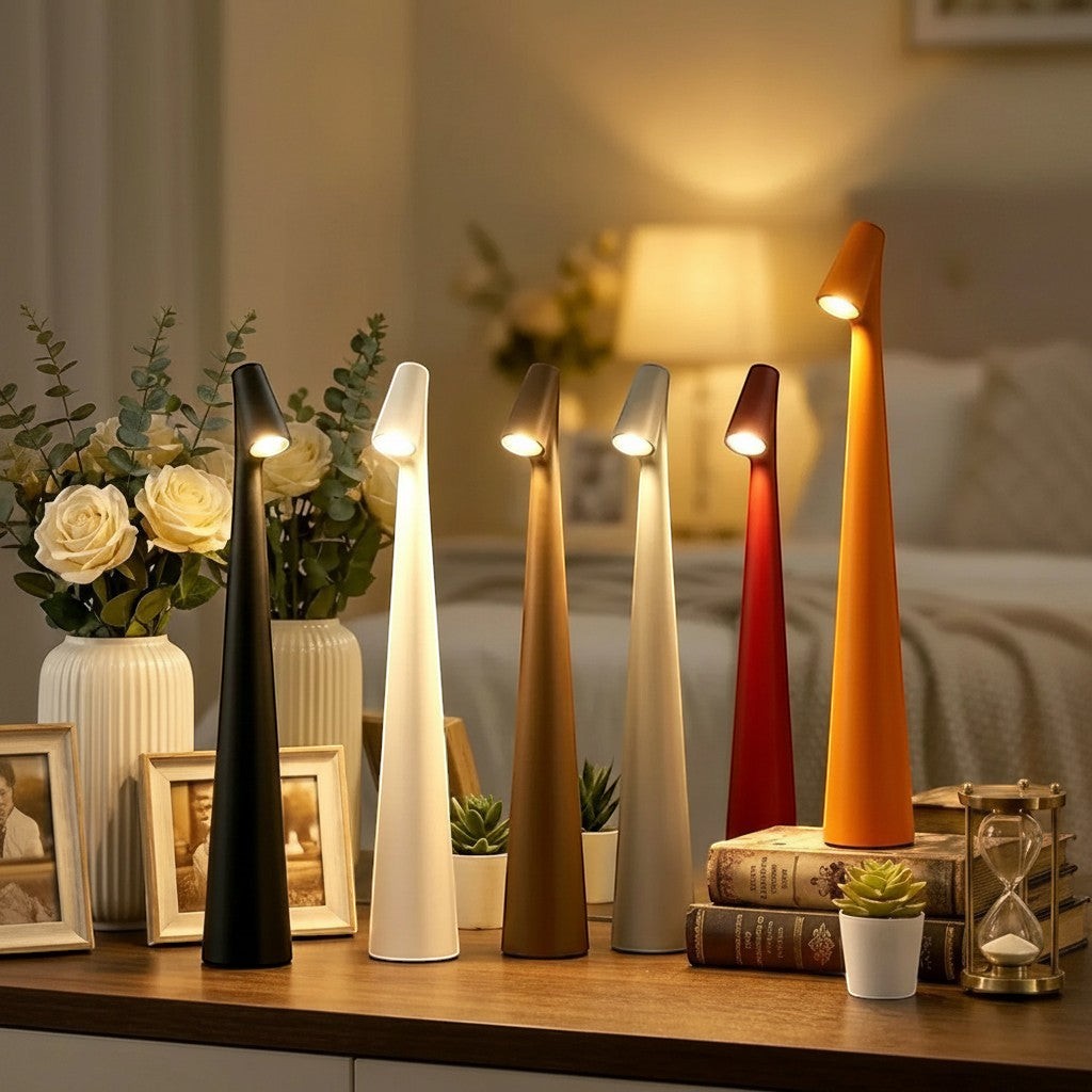 Clairly Table Lamp | Cordless Cone Design